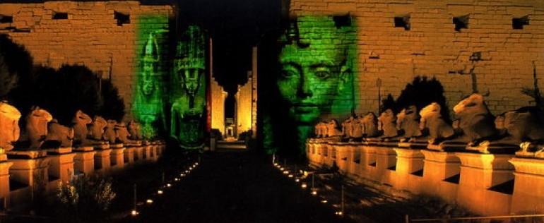 Sound and Light Show at Karnak Temple in Luxor